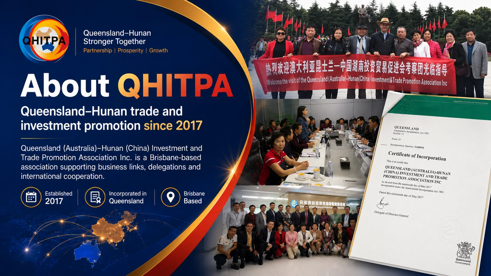 About QHITPA Queensland Hunan trade and investment promotion since 2017