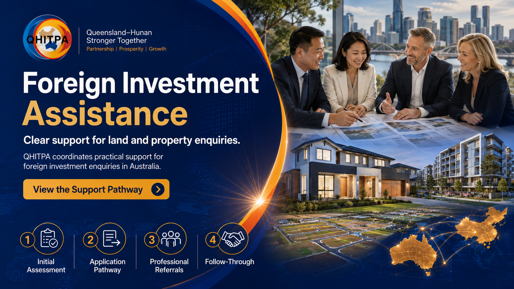 QHITPA foreign investment assistance for Australian land and property enquiries